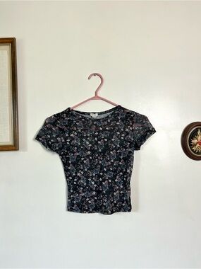 Garage Floral Sheer Top